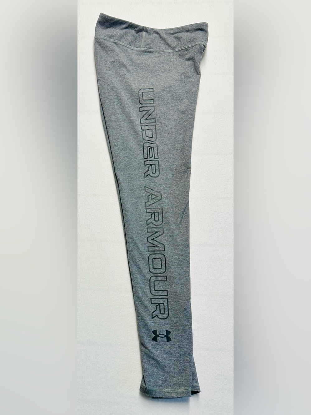 Under Armour Women’s Medium Gray HeatGear Logo Compression Leggings 28x29